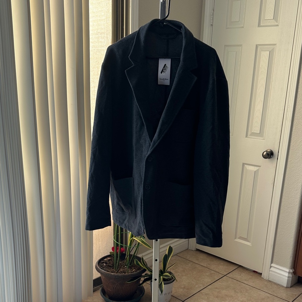 Classic Black Men's Shirt Jacket